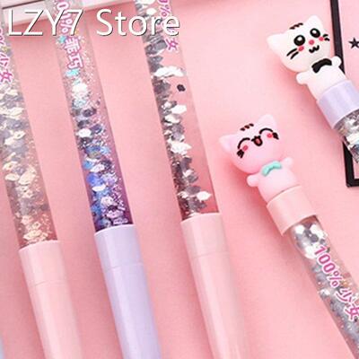 Novelty Gel Pen Cute Quicksand Black Gel Pen 0.5mm Needel Ni