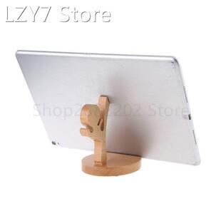 Universal Desktop Cellphone Wooden Stand Holder Mount Bracke