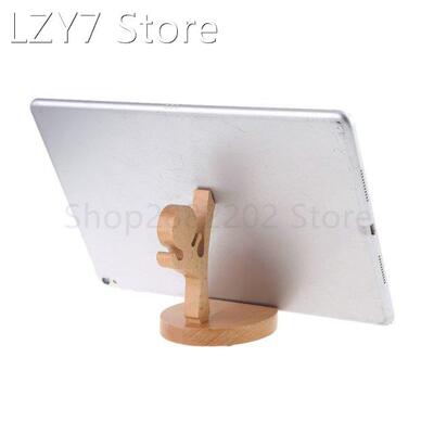 Universal Desktop Cellphone Wooden Stand Holder Mount Bracke