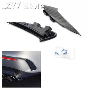 Rear Bumper Spoiler Air Vent Trim Shiny Black Sport Lip Spli