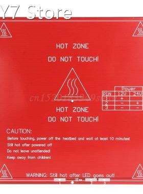 214x214mm 3D Printer PCB Heatbed MK2B Board 12/24 Dual Power