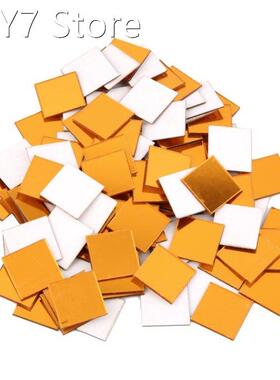 100 Piece Self-adhesive Tile 3D Mirror Wall Stickers Decal M