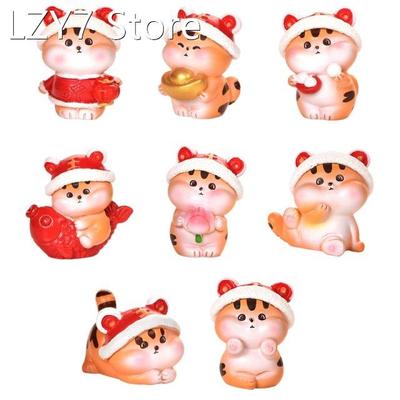 2022 New Year Micro Landscaping Cute Tiger Miniature Figurin
