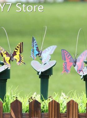 1 Set Solar Power Dancing Flying Butterfly Colorful Vibratio