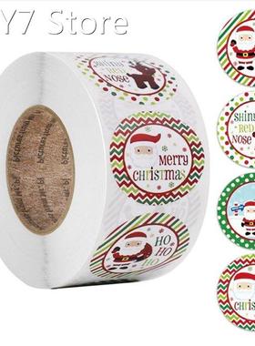 500pcs Merry Christmas Stickers Animals Snowman Trees Decora