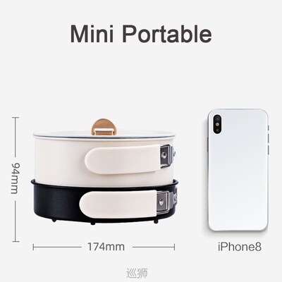 Travel Multi-function Electric Cooker 2 In 1 Mini Cooking Po
