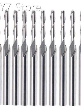 CNC Carbide Two Flute Spiral Bit Cutting Tool CED 1mm CEL 6m