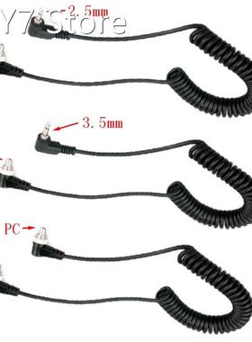 10pcs/lot PC-2.5mm PC-3.5mm PC-PC head turn flash PC synchro