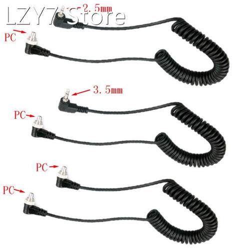 10pcs/lot PC-2.5mm PC-3.5mm PC-PC head turn flash PC synchro