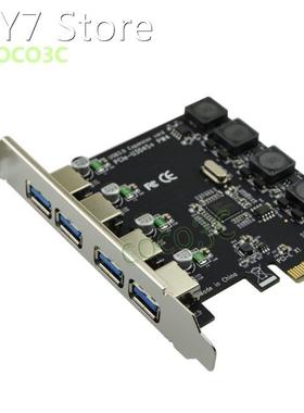 High quality PCI Express 4 USB 3.0 Card PCI-e to External 4-