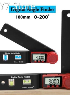 New type 2 in 1 0-180mm 200Deg Digital Meter Angle Inclinome