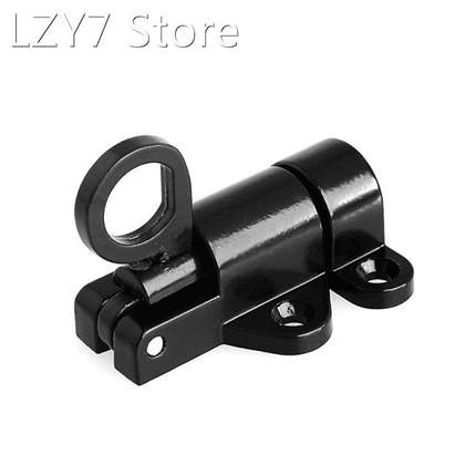 Black Window Gate Security Pull Ring Spring Bounce Door Bolt