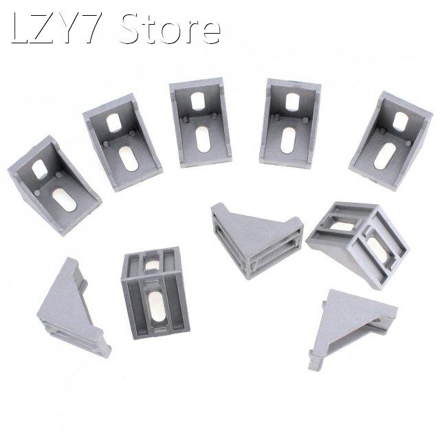 10Pcs/lot 4040 Aluminum Angle Code with Nut Hole Support T-s