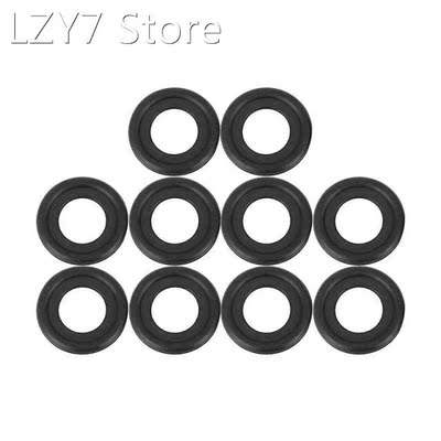 10Pcs Black Rubber Oil Drain Plug Gaskets Washer Replacement