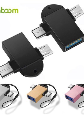 2 in 1 OTG Adapter USB 3.0 to Type C Micro USB Flash Disk Mo