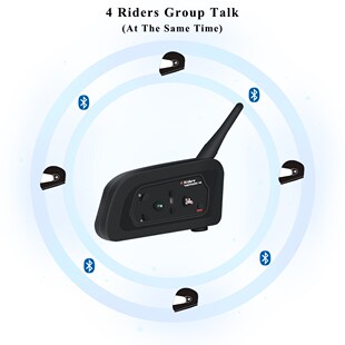 Vnetphone V4 Intercom Motorcycle Helmet Bluetooth Headset 85