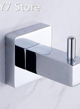 Stainless Steel Towel Hook Wall Mounted Coat Hanger Square