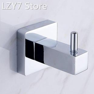 Stainless Steel Towel Hook Wall Mounted Coat Hanger Square