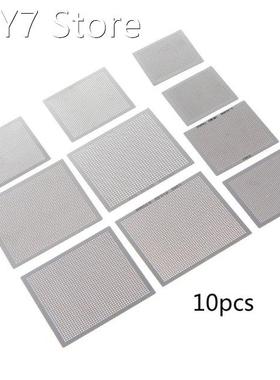 10Pcs/set BGA Reballing Universal Stencil Template Kit for C