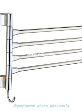 Stainless Steel Towel Holder Kitchen Bathroom Rack Bar Rotat