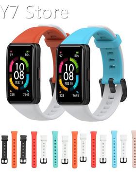 Dual Color Matching Watch Strap For Huawei Band Honor Band6