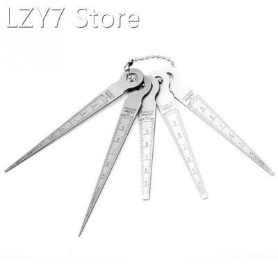 1Set Welding Taper Feeler Gauge Gage Stainless Steel Depth H