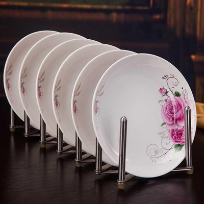 Jingdezhen 6 plates dish plate household round ceramic dish