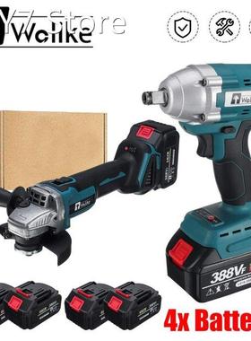 2 In 1 388Vf Electric Power Tools Combo Set Brushless Angle