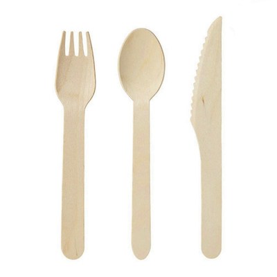 disposable wooden cutlerypack -forks() knives) and