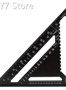 7/12inch Aluminum Alloy Triangle Angle Ruler Squares for Woo