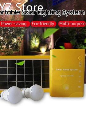 Solar Lighting System Waterproof 3W Solar Panel 1W LED Bulb