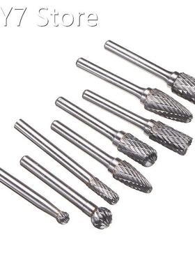 8pcs/lot 1/4 Shank Die Grinder Bit Rotary Files Tungsten Ca