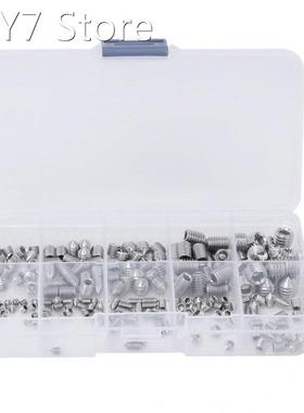 200Pcs Grub Screw Cone Point Hex Socket Stainless Steel for