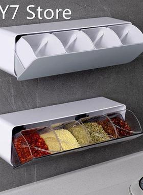 Perforation Free Wall Mounted Spice Box Combination Set Home