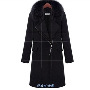 ladies wool coat jacket 2020winter long jackets women 女毛呢