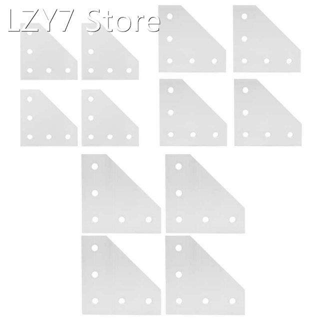 4Pcs Joining Plate Outside 5-Hole Aluminum Connecting Reinfo - 实物图