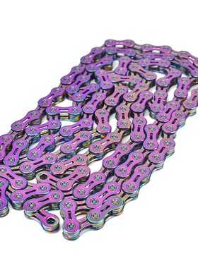 Colorful Bicycle chain hollow bike chains 10 speed 116 links