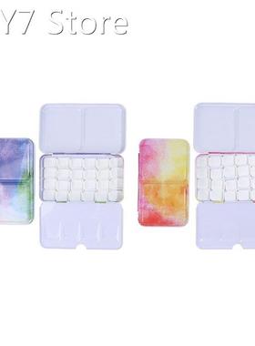 Watercolor Gouache Oil Paints Case Tins Box Colorful Empty P