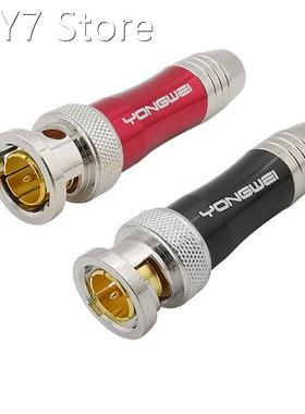 2Pcs BNC Male Connector Video Cable HD SDI 75-5 BNC Plug Sol