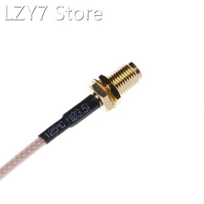 SMA Female to MMCX Male Right Angle Pigtail Cable RG316 15cm