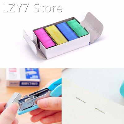 1Pack=800pcs 10mm Creative Colorful Stainless Steel Staples