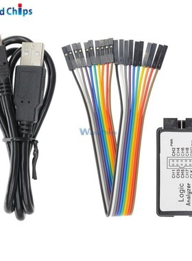 USB 24MHz 8CH 24MHz LogiC AnALyzer DeviCe Set USB CABLe For
