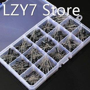 Assortment Electrolytic Capacitor Kit Box 200Pcs Value