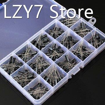 200Pcs 15 Value Electrolytic Capacitor Assortment Box Kit