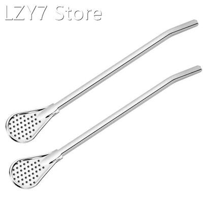 Spoon Tea Filter Yerba Mate Tea Straws Stainless Steel Drink