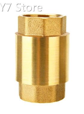 1Pcs 1/2'' NPT Brass Check Valve Gold Thread In-Line