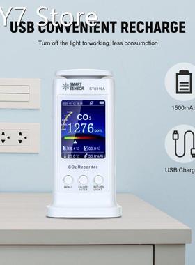 SMART SENSOR CO2 MeterLCD CO2 Monitor Air Quality Monitor US