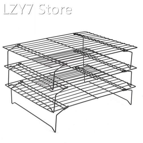 Stainless Steel Wire Grid Cooling Tray Cake Food Rack Nonsti