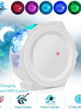 LED Starry Sky Projector Light Moon Star Cloud Bluetooth Nig