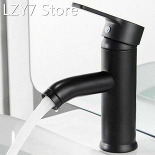 1pc Bathroom Basin Mixer Sink Tap Modern Matte Black Stainle